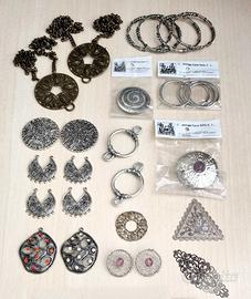 Set componenti metallo bigiotteria DIY