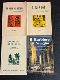 4 libretti di Opere Liriche