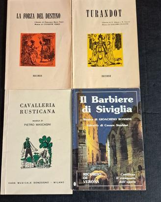 4 libretti di Opere Liriche