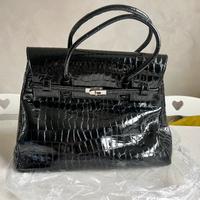 Borsa nuova in pelle di coccodrillo