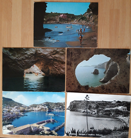 9 cartoline Ponza Ventotene e Sperlonga