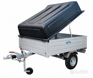 Rimorchio MTA 300Kg Trasporto Merci, con Copertura
