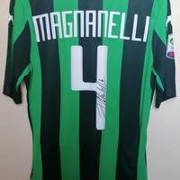 Maglia Sassuolo 2016 Match Worn Magnanelli + firma