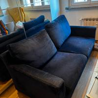 DIVANO DUE POSTI BLU