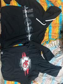 Felpa Kc e Ellesse nere