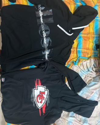 Felpa Kc e Ellesse nere
