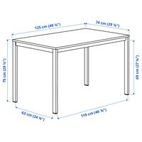Tavolo IKEA mod. VIHALS, bianco/bianco,125x74 cm