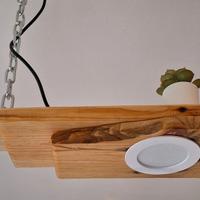 LAMPADARIO A SOSPENSIONE IN LEGNO