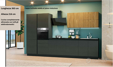 CUCINA LINEARE CUCINE  CON ELETTRODOMESTICI