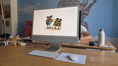 iMac 24" M3 – 8GB RAM, 512GB SSD, 4 porte USB-C