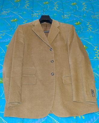 giacca da uomo in velluto colore beige