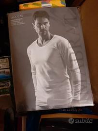 Maglietta intima uomo maniche lunghe Lana cotonexl