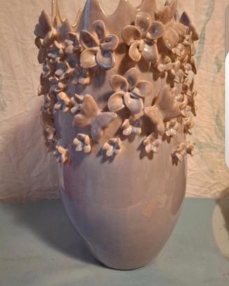 vaso  Butterfiles  in ceramica