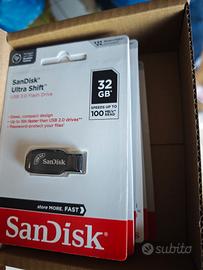 Pennette USB 3.0 SanDisk Ultra Shift 32GB - Nuove 