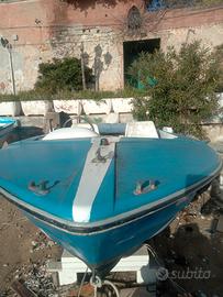 barca in vetroresina m4 con fuoribordo 25cavalli i