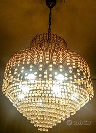 Lampadario con gocce Swarovski