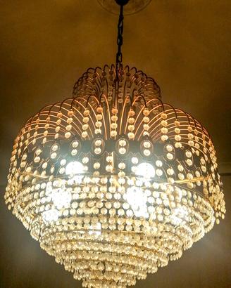 Lampadario con gocce Swarovski