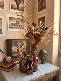 Raro Vaso Vintage Gialletti Deruta Anni '60