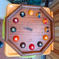 orologio in legno stile carambola