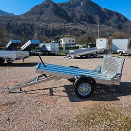 RIMORCHIO AUTO TRASPORTO MOTO BASCULANTE