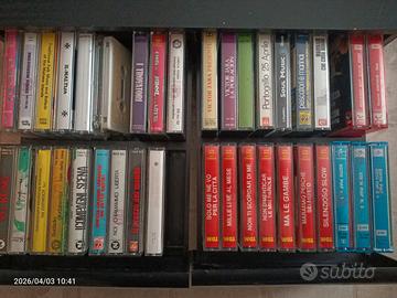 Cassette di vari generi di musica,parte originali