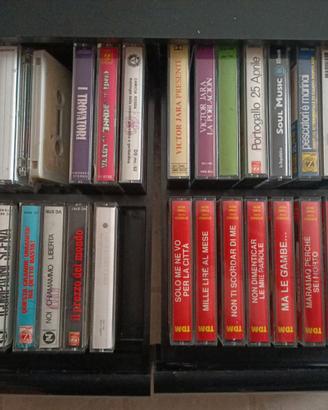 Cassette di vari generi di musica,parte originali