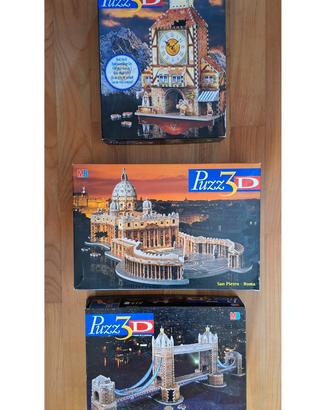 Puzzle 3d (San Pietro-Tower Bridge-Toeer Clock