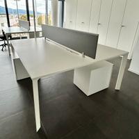 Scrivania ufficio due posti.  Biianca Citterio