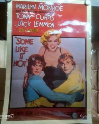 POUSTER MARILYN MONROE  "SOME LIKE IT HOT" 98x68
