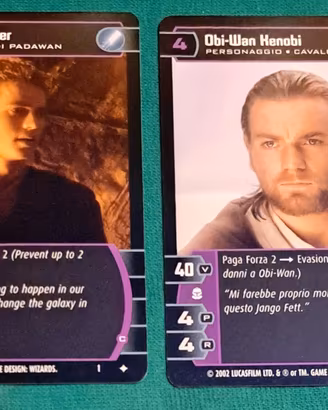 Star Wars TCG WOTC 2002 - Anakin e Obi-Wan - MINT