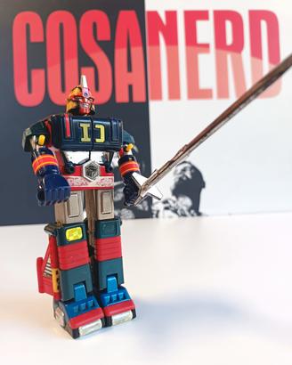 Denziman Popy robot giocattolo vintage con spada 