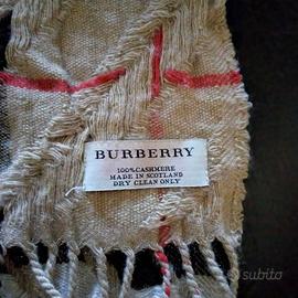Sciarpa burberry a coste