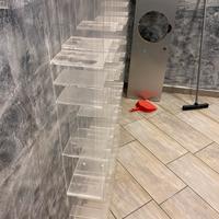 scaffale plexiglass