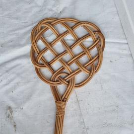 Battipanni Vintage in Vimini Rattan Artigianale