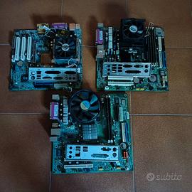 Blocco N. 03 schede con CPU e RAM