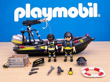 PLAYMOBIL Set squadra di soccorso in gommone