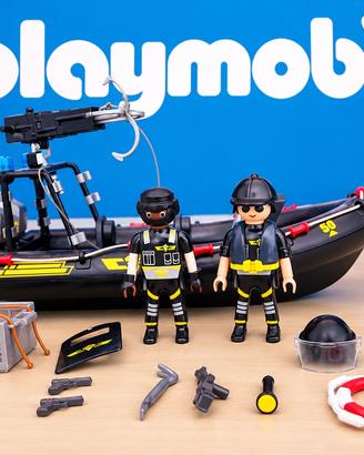 PLAYMOBIL Set squadra di soccorso in gommone