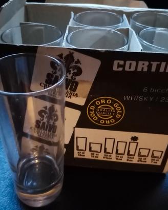 Confezione 6 bicchieri Cortina nuovi