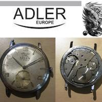 Orologio svizzero meccanico vintage uomo "ADLER",