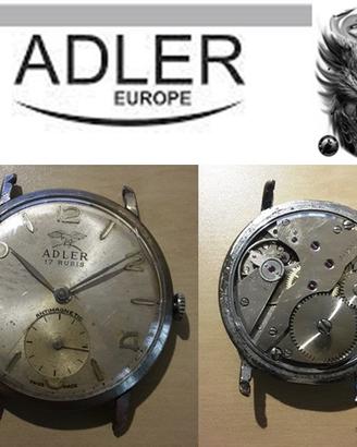 Orologio svizzero meccanico vintage uomo "ADLER",