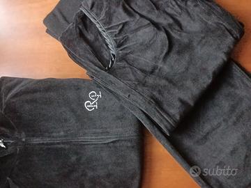 tuta donna in ciniglia nera taglia 46/L - Abbigliamento e Accessori In ...