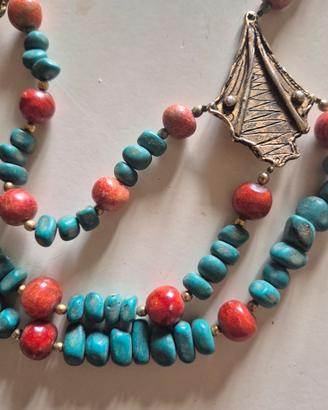 collana vintage artigianale  da decollete' 