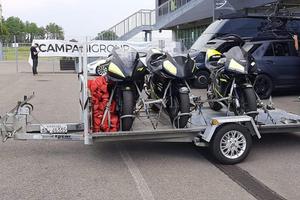 Rimorchio basculante Ellebi monoasse rinforzato