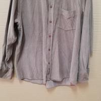 camicia uomo in velluto marroncino chiaro