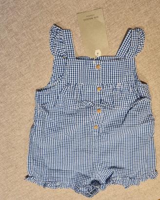 Tutina a sbuffo a quadretti vichy Zara Babygirl