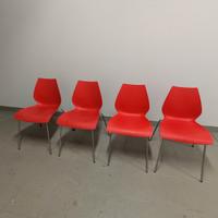 Set 4 Sedie MAUI Vico Magistretti Made In Italy