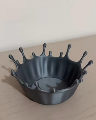 Ciotola effetto goccia in stampa 3D