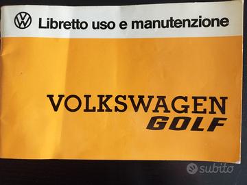 Libretto uso e manutenzione Golf 