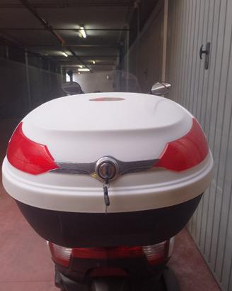 Bauletto bianco 52 litri con piastra