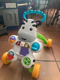 Fisher-Price Zebra Primi Passi- Girello 2 in 1